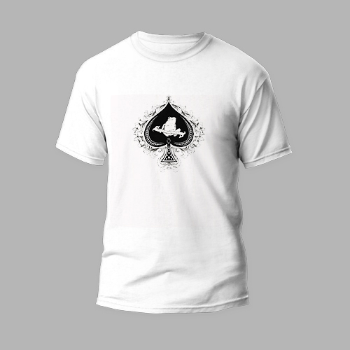 White round neck tshirt pan